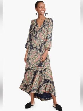 point sur ruffle dress in crinkle chiffon Point Sur Faux-Wrap Dress in Crinkle Chiffon - Size: